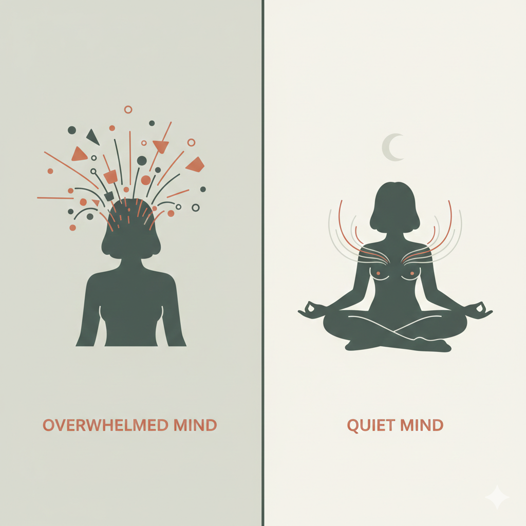 Chaotic mind, calm mind